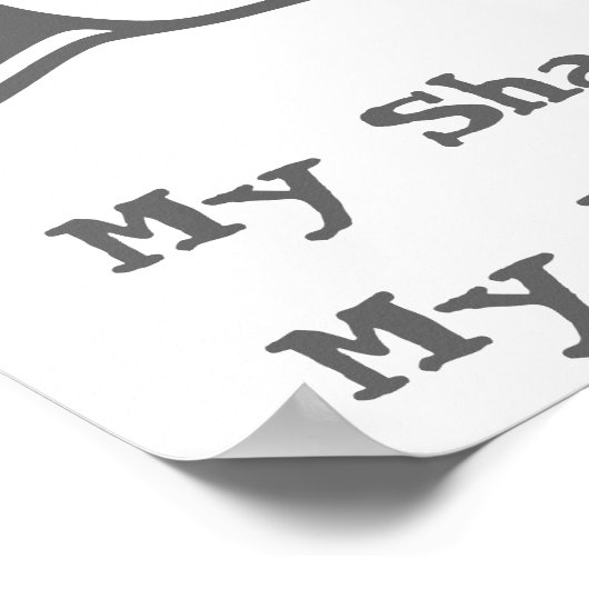 Poster Mon requin Mange Mes devoirs (Coin)