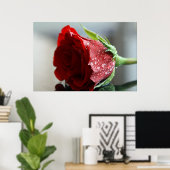 Poster Mon Rose d'anniversaire. (Bureau à domicile)