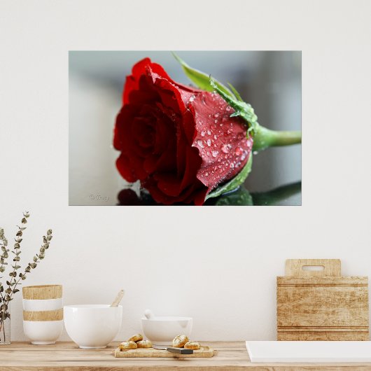 Poster Mon Rose d'anniversaire. (Cuisine)