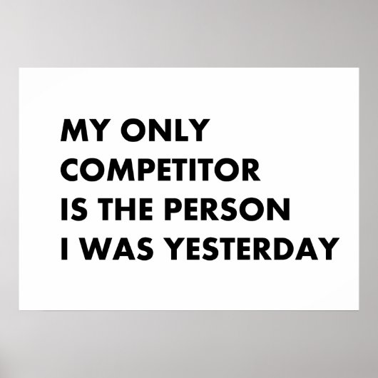 Poster Mon seul concurrent (Devant)