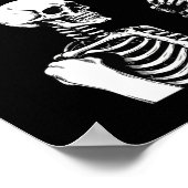 Poster Mon Squelette Traite Correspondant Halloween Costu (Coin)