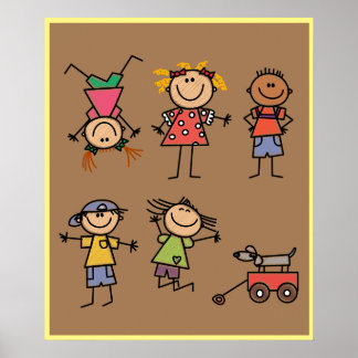 Poster Mon temps de jeu pour les enfants