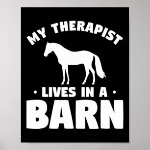 Poster Mon Thérapeute Vit Dans Une Étoile À Cheval Équest