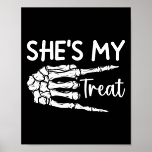 Poster Mon traitement Squelette correspondant Costume d'H