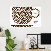 Poster Mon type d'affiche de café (Bureau à domicile)