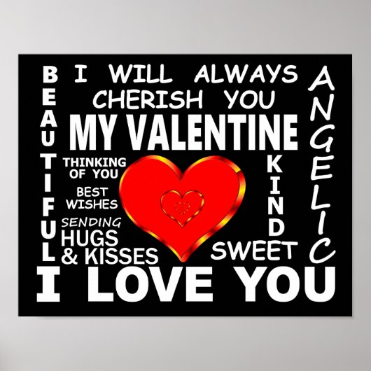 Poster Mon Valentin Je T'Aime (Devant)