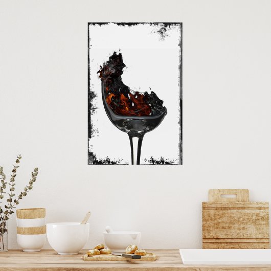Poster Mon verre brisé (Cuisine)