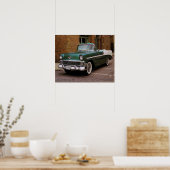 Poster Mon vert 1956 Chevy Define Oil (Cuisine)