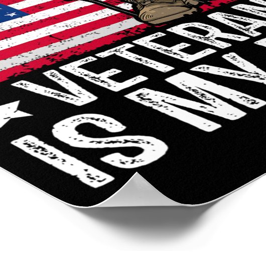 Poster Mon Vétéran Préféré Est Mon Père Armée Militaire V (Coin)