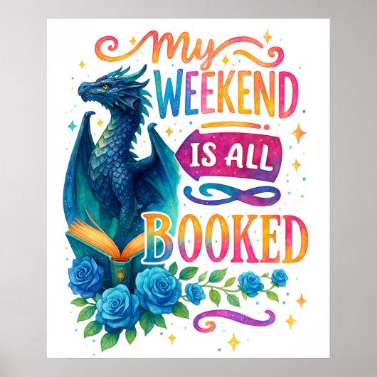 Poster Mon Week-End Est Réservé (Devant)