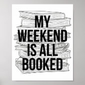 Poster Mon Week-End Est Réservé (Devant)