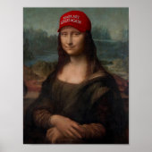 Poster Mona Lisa and Make Art Great Again (Devant)