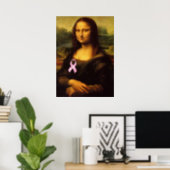 Poster Mona Lisa Au Ruban Rose (Home Office)