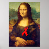 Mona Lisa Au Ruban Rouge