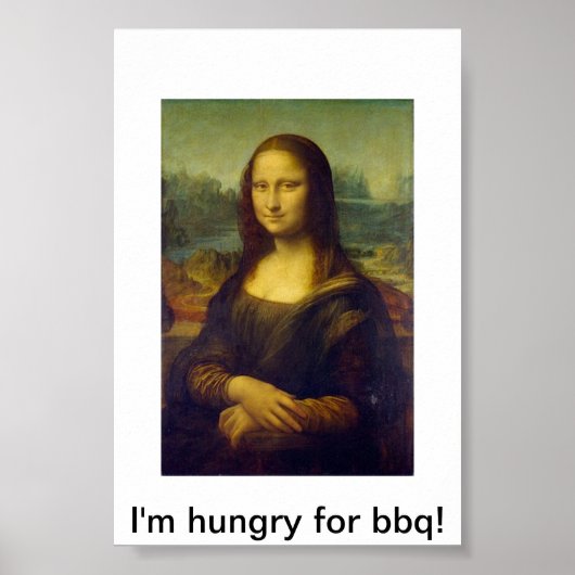 Poster Mona Lisa Bbq (Devant)