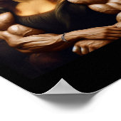 Poster Mona Lisa Bodybuilding Funny Cadeau 1 (Coin)