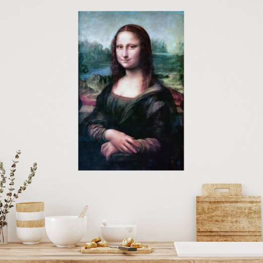Poster Mona Lisa by Leonardo da Vinci (Cuisine)