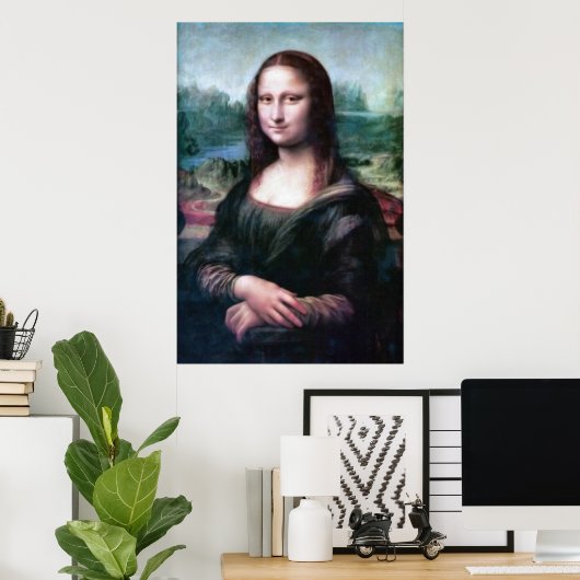 Poster Mona Lisa by Leonardo da Vinci (Bureau à domicile)