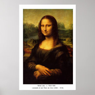 Poster Mona Lisa by Leonardo Da Vinci