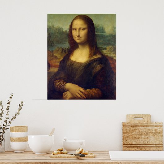 Poster Mona Lisa by Leonardo Da Vinci (Cuisine)