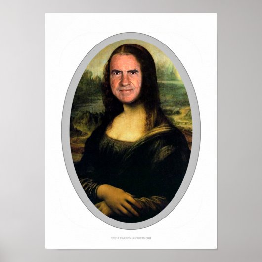 Poster Mona Lisa Carnival Cutout (Devant)