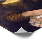 Poster Mona Lisa Chien Drôle (Coin)