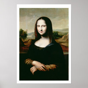Poster Mona Lisa, copie de la peinture par Leonardo DA