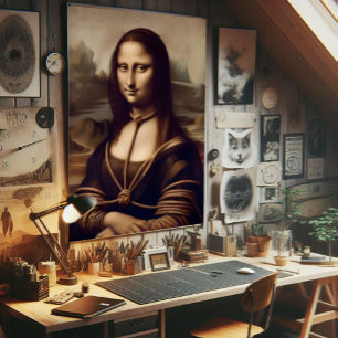 Poster Mona Lisa enchaînée à shibari