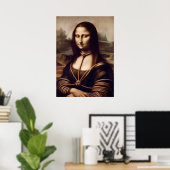 Poster Mona Lisa enchaînée à shibari (Bureau à domicile)