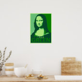Poster Mona Lisa est verte (Cuisine)
