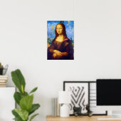 Poster Mona Lisa et Van Gogh (Bureau à domicile)