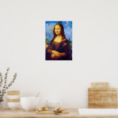 Poster Mona Lisa et Van Gogh (Cuisine)