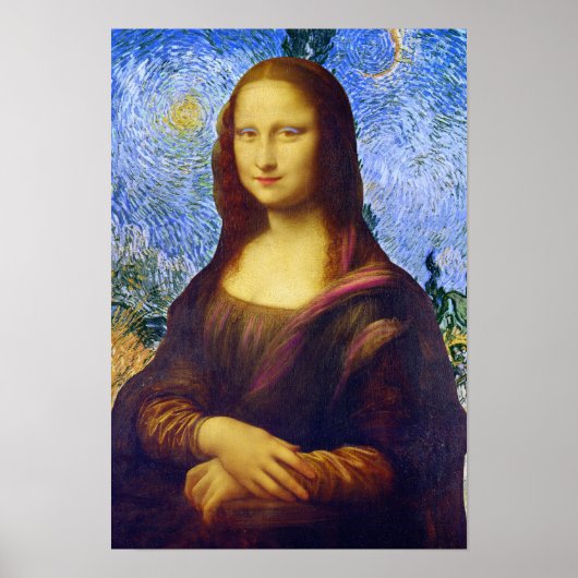 Poster Mona Lisa et Van Gogh (Devant)