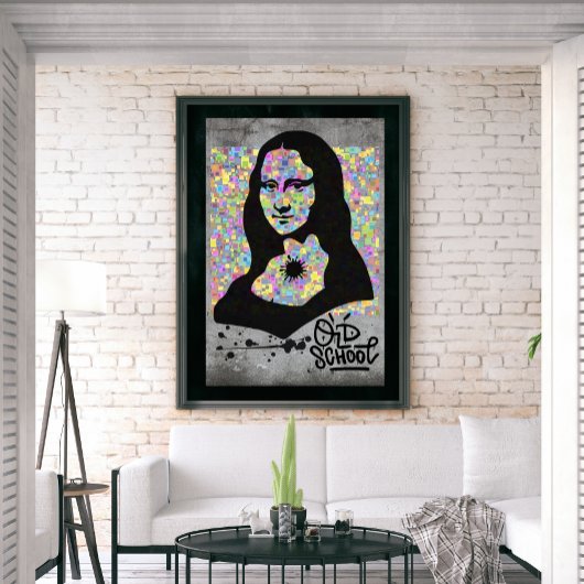 Poster Mona Lisa Graffiti Street Art Pop Culture