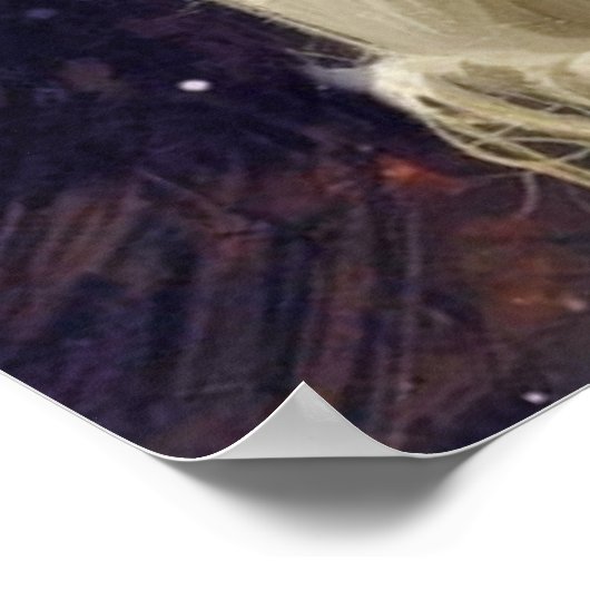 Poster Mona Lisa in Santa hat - festive vibes (Coin)