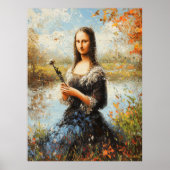Poster Mona Lisa Inspirée par les Impressionnistes (Devant)