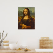 Poster Mona Lisa, La Joconde par Leonardo da Vinci (Cuisine)
