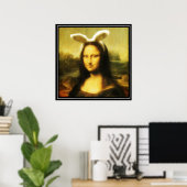 Poster Mona Lisa Le lapin de Pâques (Bureau à domicile)