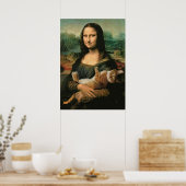 Poster mona lisa, leonardo da vinci, classic art, renaiss (Cuisine)