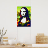 Poster Mona Lisa Meme Pop Art (Cuisine)