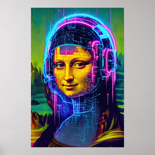 Poster Mona Lisa Meme Pop Art  (Devant)