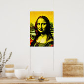 Poster Mona Lisa Meme Pop Art (Cuisine)