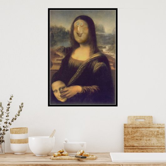 Poster Mona Lisa - Non masqué (Cuisine)