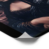 Poster Mona Lisa par Alphaone Black Afro Queen Mois de l' (Coin)