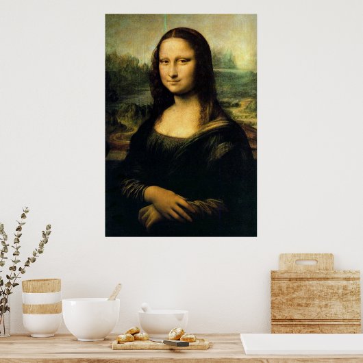 Poster Mona Lisa par Da Vinci (Cuisine)