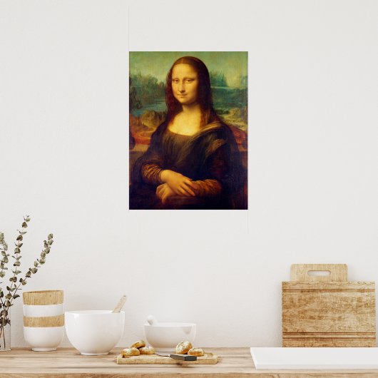Poster Mona Lisa par Leonardo Da Vinci (Cuisine)