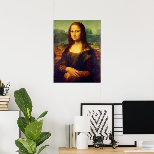 Poster Mona Lisa par Leonardo Da Vinci (Bureau à domicile)