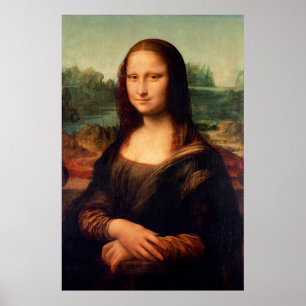Poster Mona Lisa par Leonardo da Vinci - version