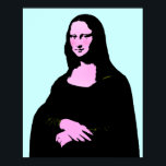 Poster Mona Lisa Pop Art Style<br><div class="desc">* Style pop-art de portrait Mona Lisa. Disponible en plusieurs options de taille. Changez aussi la couleur arrière - plan de celle-ci ! * Cette affiche disponible en plusieurs tailles et types de papier. Utilisez le bouton PERSONNALISER IT pour démarrer. ***** .Une réédition de l'art de Léonard de Vinci. (Mona...</div>