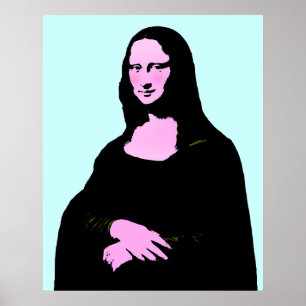 Poster Mona Lisa Pop Art Style